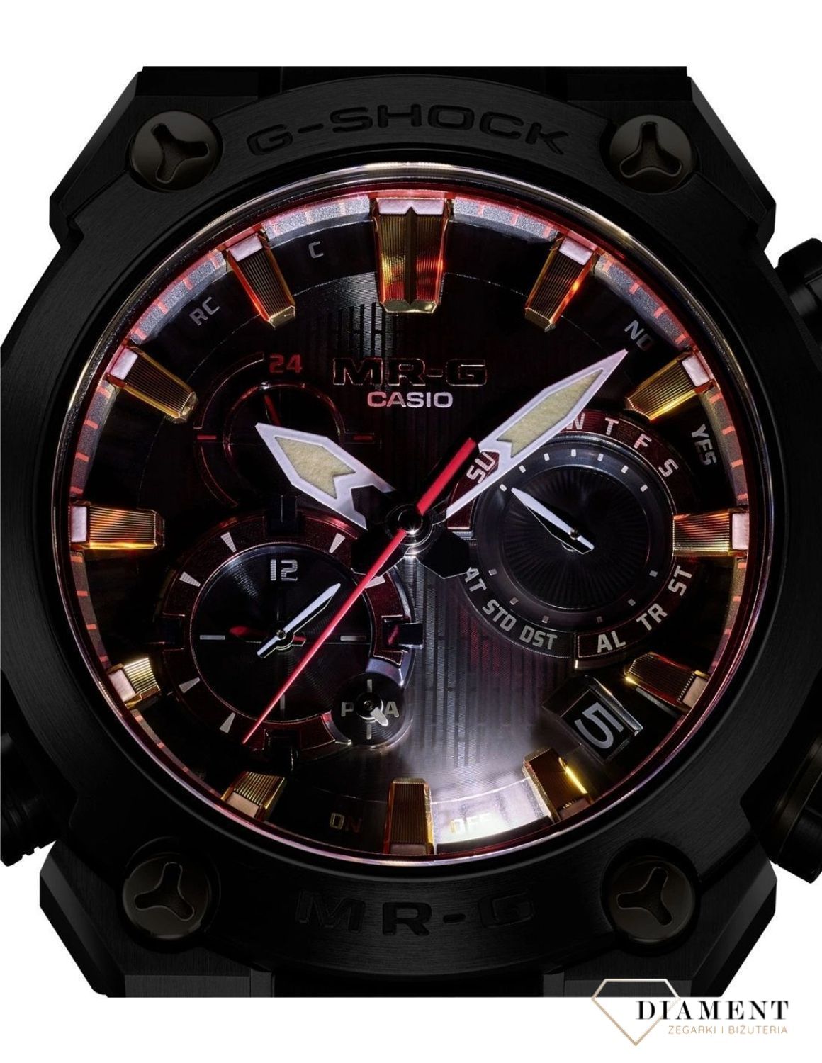 Zegarek Męski G-SHOCK Casio Solar Sapphire Titanium Bluetooth Waveceptor MRG B2000B 1A4DR.jpg